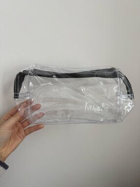 NEW Kawela Clear Waterproof Transparent Sleeve Zipper Makeup Summer Travel Bag